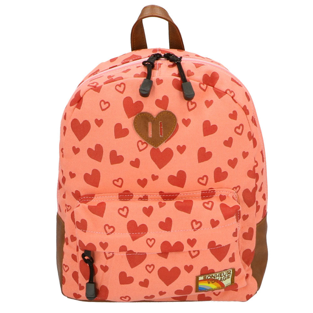 ノーブランド No Brand Turnover ターンオーバー k499 k501 k503 キッズデイパック,ハートピンク