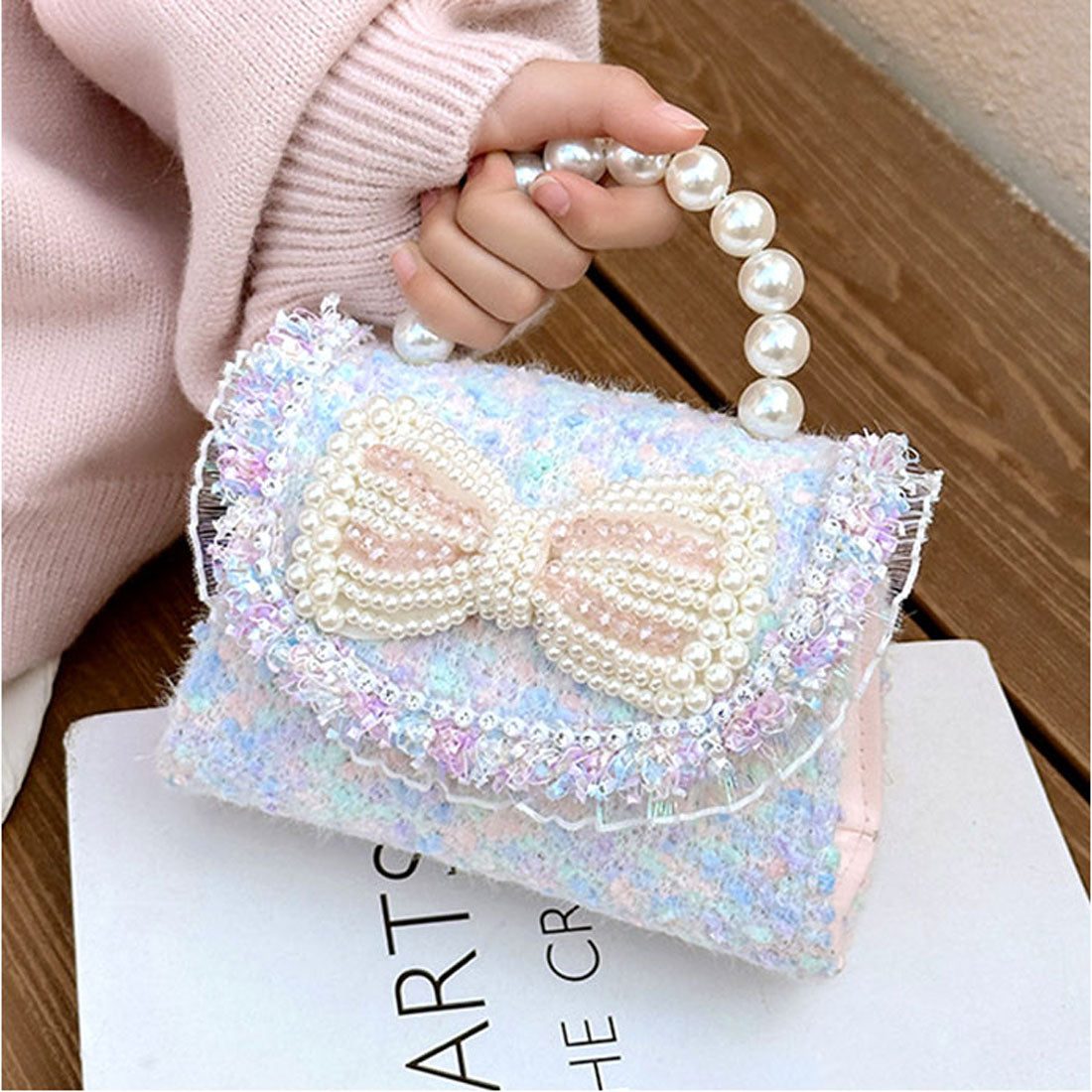 バックヤードファミリー BACKYARD FAMILY キッズ パーティーバッグ フォーマル きらきら （ピンクブルー） ピンクブルー