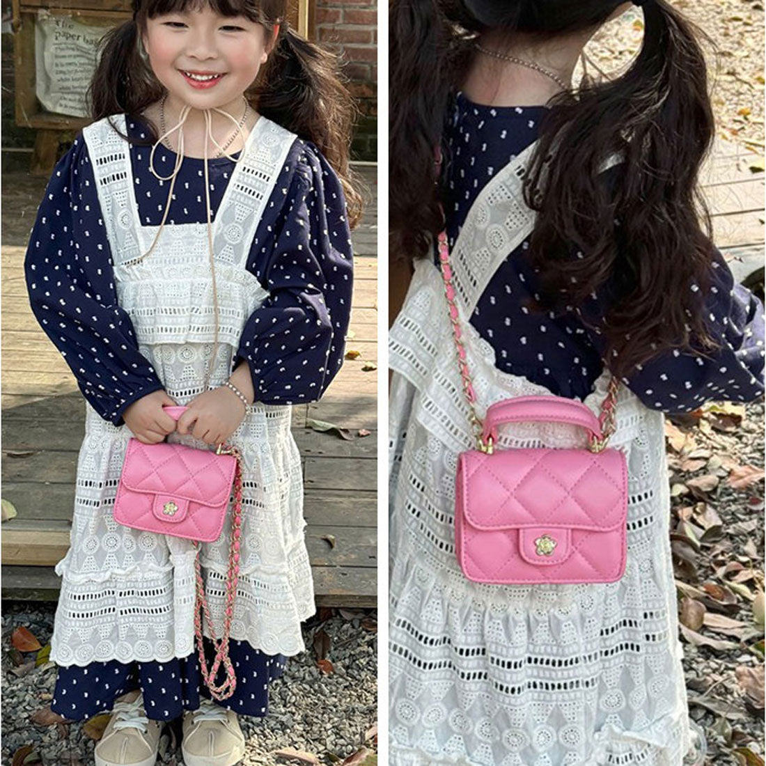 バックヤードファミリー BACKYARD FAMILY パーティーバッグ キッズ 女の子 フォーマルバッグ かわいい （ピンク） ピンク