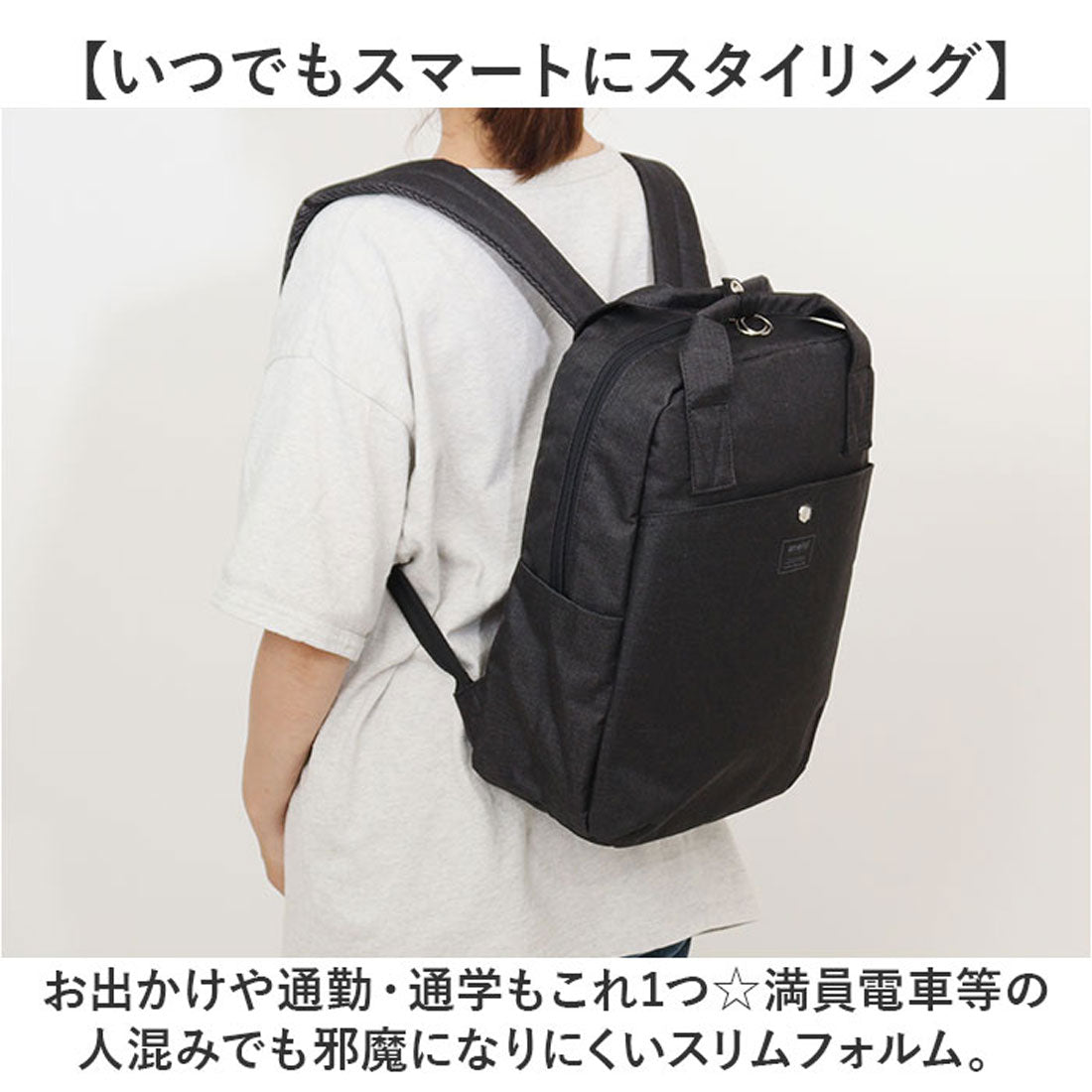 バックヤードファミリー BACKYARD FAMILY anelloGRANDE フレーク デイパック （BK.ブラック） BK.ブラック