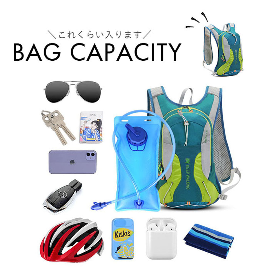 バックヤードファミリー BACKYARD FAMILY ランニングリュック 超軽量 15L lyrb10205 （レッド） レッド