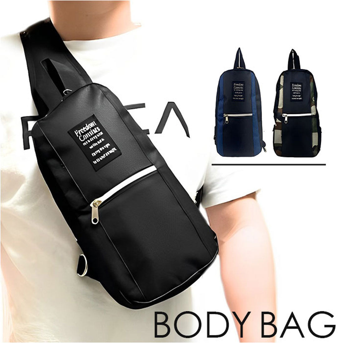 バックヤードファミリー BACKYARD FAMILY Freedom Consists ボディバッグ FC001 （ブラック） ブラック