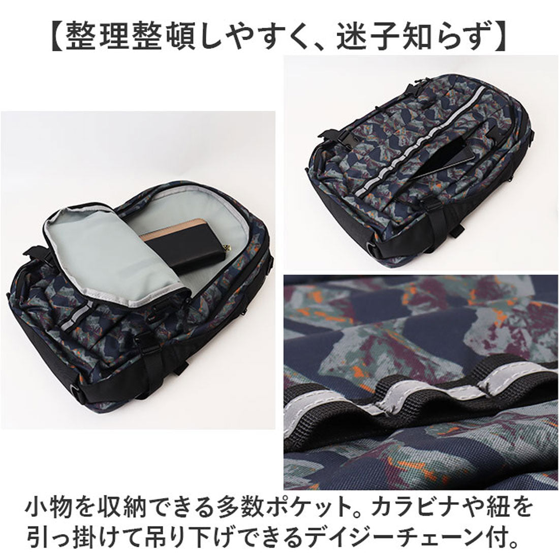 バックヤードファミリー BACKYARD FAMILY KiU キウ 防災バッグパック k378 （399.サーモグラフィーBE） 399.サーモグラフィーBE