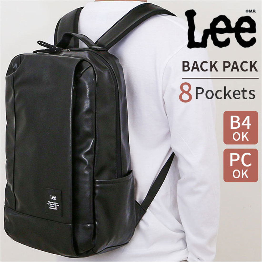 バックヤードファミリー BACKYARD FAMILY Lee リュック （BLACK） BLACK