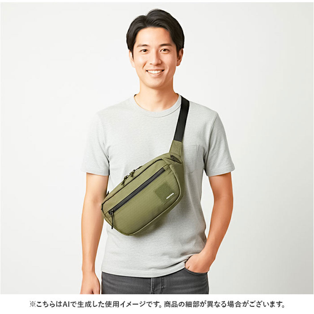 バックヤードファミリー BACKYARD FAMILY NAUTICA ボディバッグ （KHAKI） KHAKI