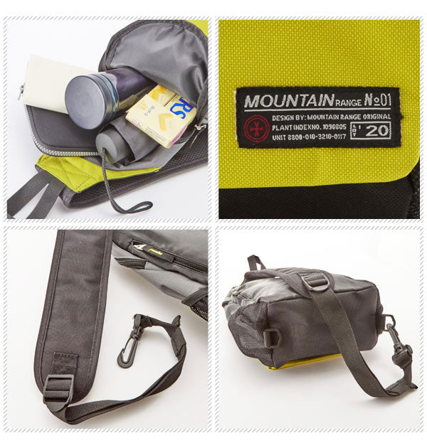No Brand MOUNTAIN RANGE #BOB02#BOB03 Body Bag Unisex