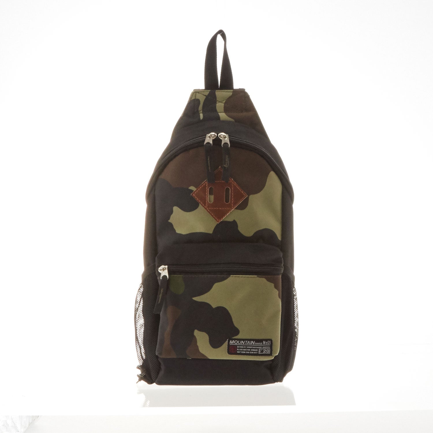 ノーブランド No Brand マウンテンレンジ MOUNTAIN RANGE #BOB02#BOB03 ボディバッグ ユニセックス,カモフラージュ×ブラック