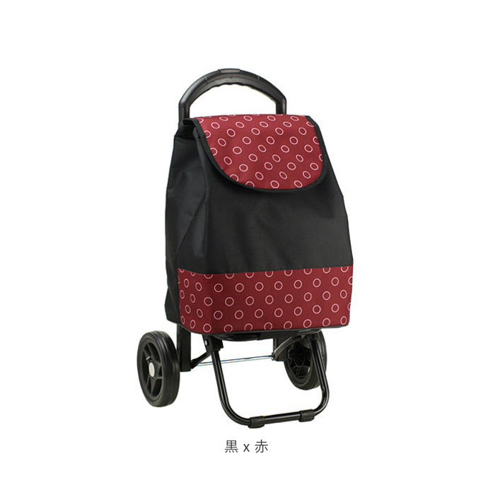 ノーブランド No Brand VALENTINO VISCANI ヴァレンチノ ヴィスカーニ 保冷ショピングカート （黒x花柄） 黒x花柄