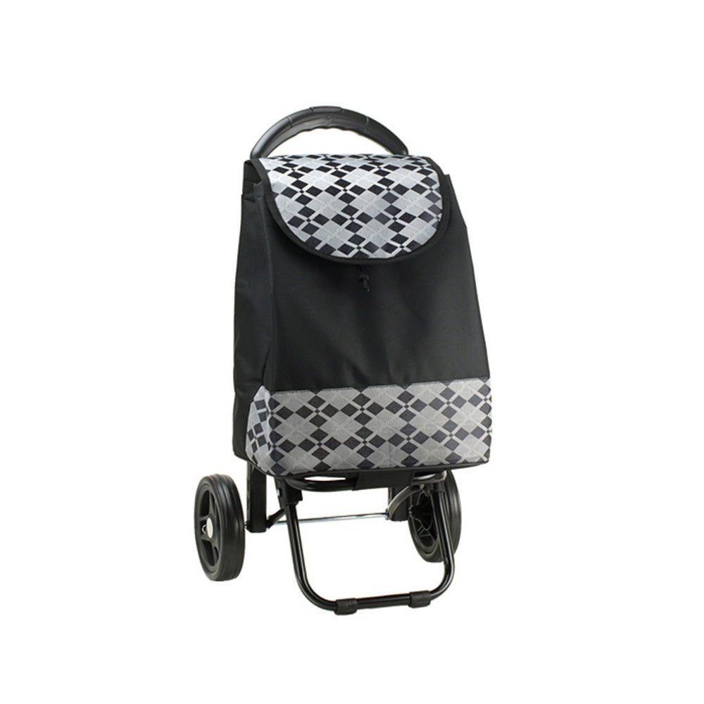 ノーブランド No Brand VALENTINO VISCANI ヴァレンチノ ヴィスカーニ 保冷ショピングカート （黒xグレー） 黒xグレー