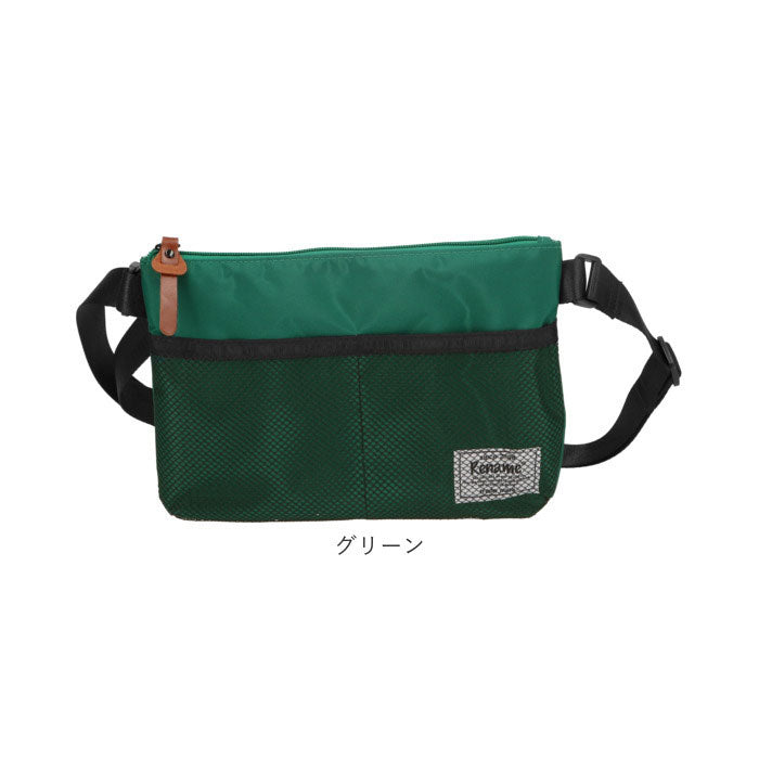 ノーブランド No Brand Rename メッシュポケット ナイロンサコッシュバッグ RSN71019 （ブラック） ブラック