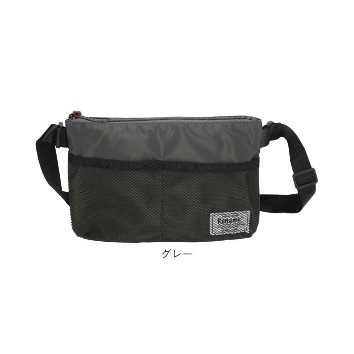 ノーブランド No Brand Rename メッシュポケット ナイロンサコッシュバッグ RSN71019 （ブラック） ブラック