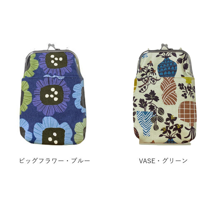 バックヤードファミリー BACKYARD FAMILY がまぐち 2WAYスマホショルダー （ブルーム・ブルー） ブルーム・ブルー
