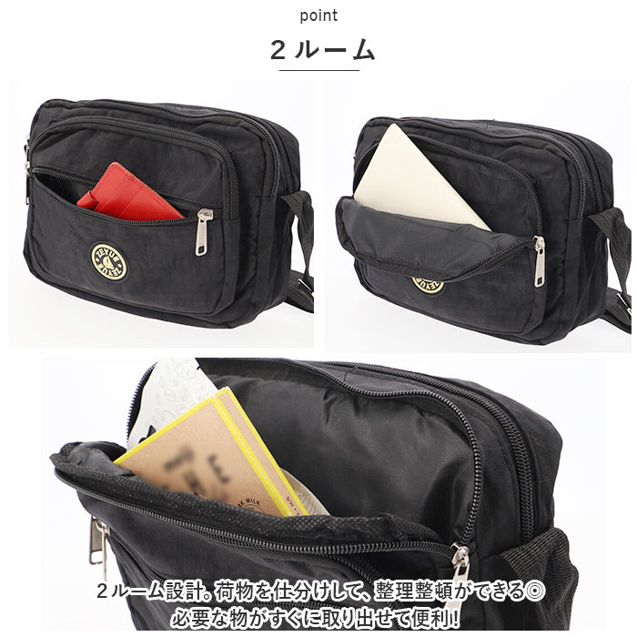 バックヤードファミリー BACKYARD FAMILY ショルダーバッグ レディース pmysbag001 （ブルー×ハンコ） ブルー×ハンコ