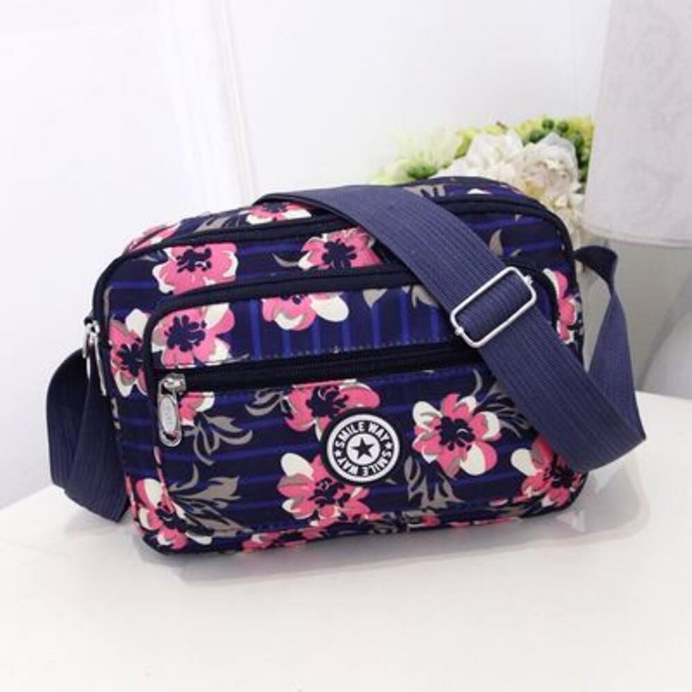 バックヤードファミリー BACKYARD FAMILY ショルダーバッグ レディース pmysbag001 （ブルー×フラワー） ブルー×フラワー