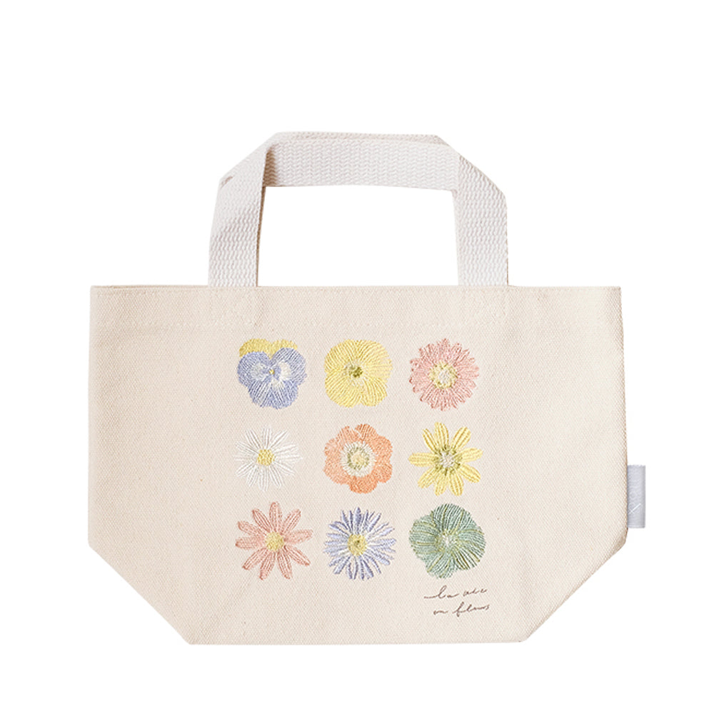 BACKYARD FAMILY ito & embroidered mini tote bag