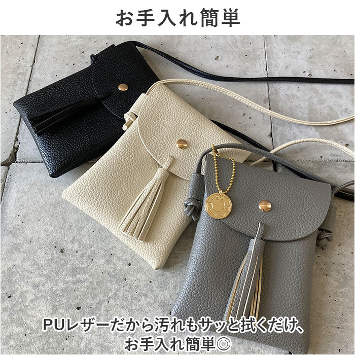 バックヤードファミリー BACKYARD FAMILY タッセルモチーフ ミニショルダー