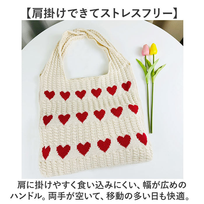 バックヤードファミリー BACKYARD FAMILY レディース ニットトートバッグ （ブルー） ブルー