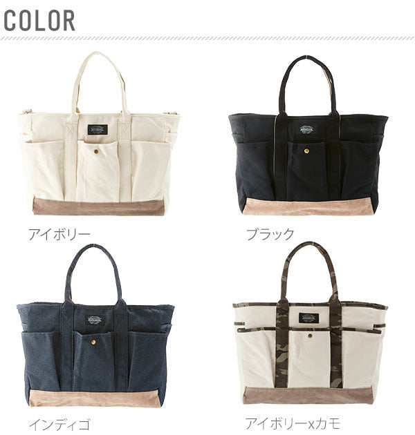 ノーブランド No Brand アドナインス キャンバス＆デニム2wayトートショルダー Lサイズ （ブラック） ブラック