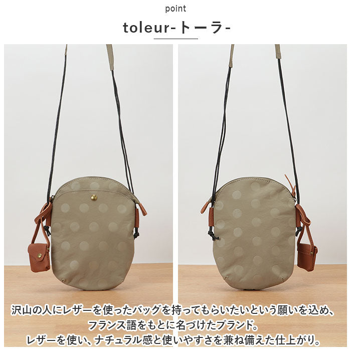 バックヤードファミリー BACKYARD FAMILY toleur ナイロンドットミニサコッシュ