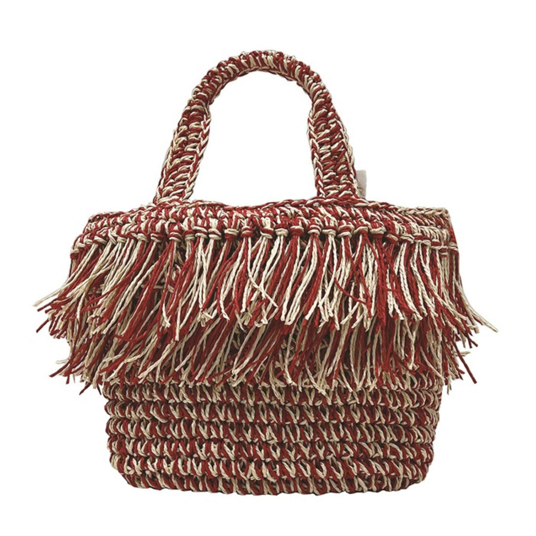 バックヤードファミリー BACKYARD FAMILY ROOTOTE ルートート LT.デリ.フリンジバスケット-C （StraWberryM） StraWberryM