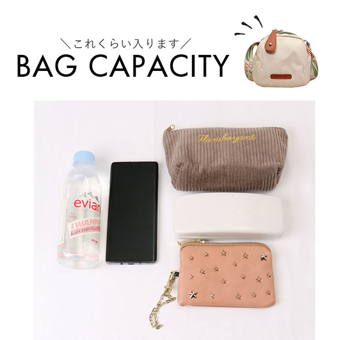 バックヤードファミリー BACKYARD FAMILY ボタニカル ラウンド マチ広 ナイロン ミニ ショルダーバッグ （オレンジ） オレンジ