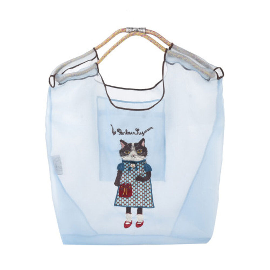 バックヤードファミリー BACKYARD FAMILY シフォン生地 パラコードバッグ （あずきさん/ブルー） あずきさん/ブルー