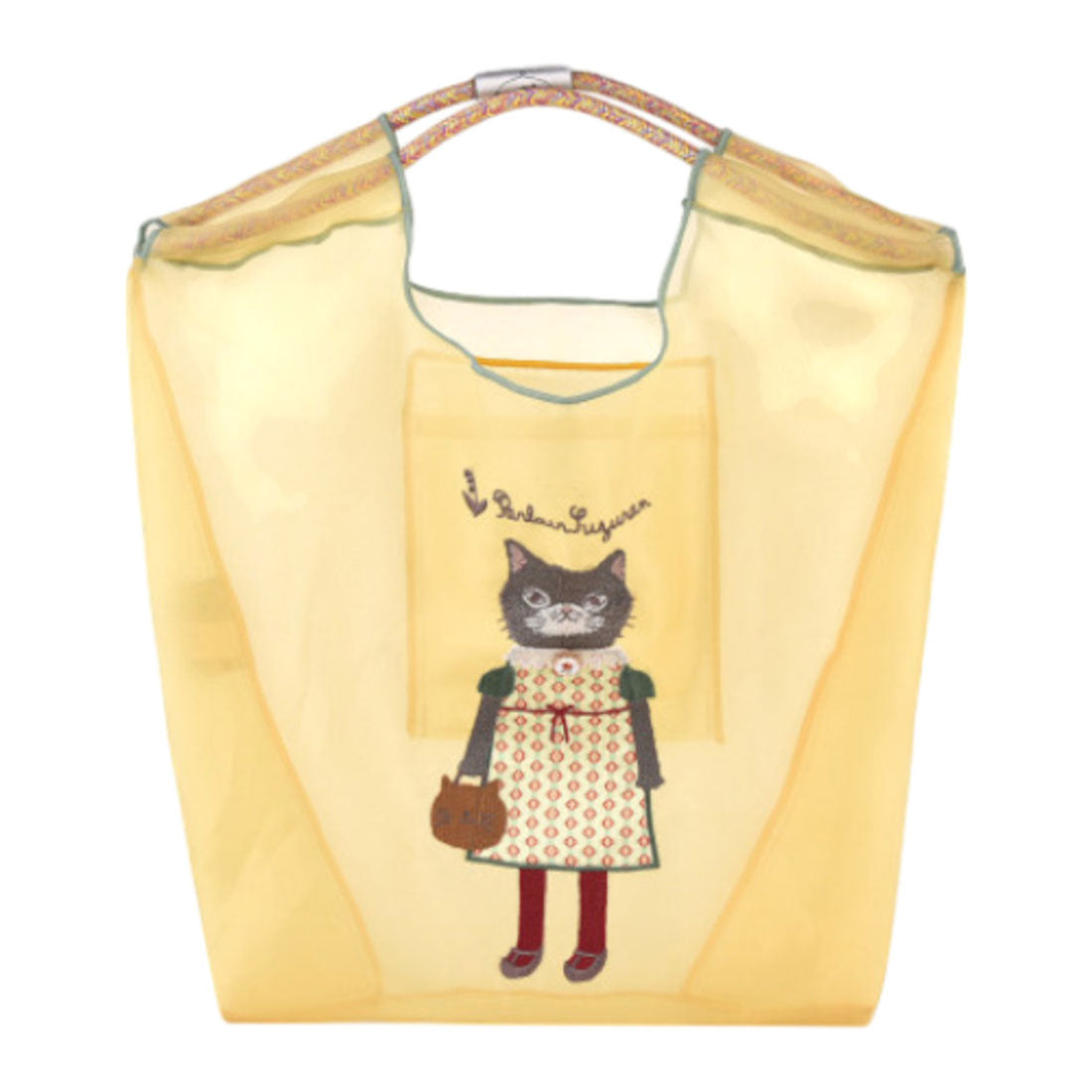 バックヤードファミリー BACKYARD FAMILY シフォン生地 パラコードバッグ （つばめさん/イエロー） つばめさん/イエロー