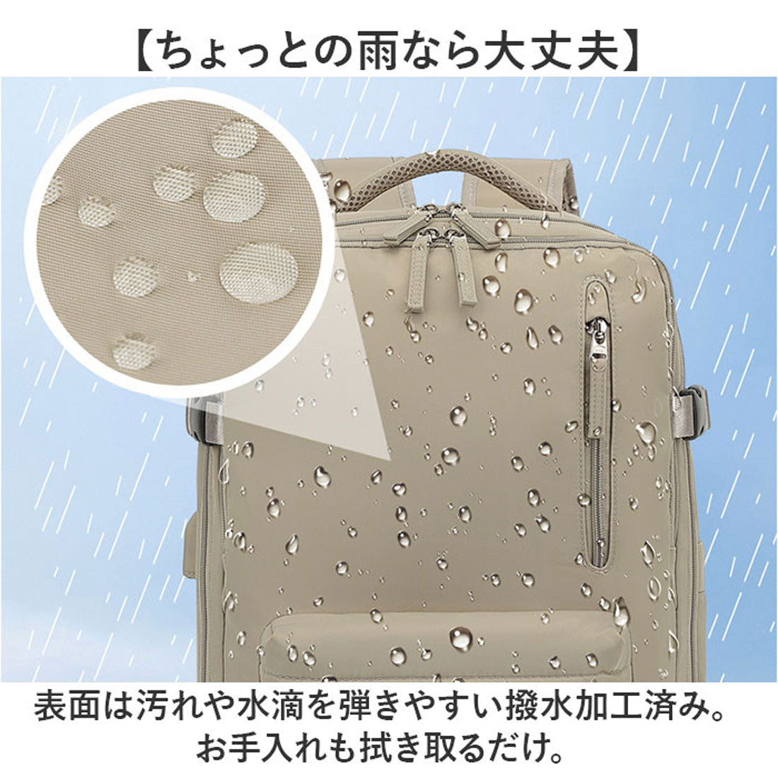 バックヤードファミリー BACKYARD FAMILY リュックサック 多機能 3way 大容量 キャリーオン 機内持ち込み （ブラウン） ブラウン