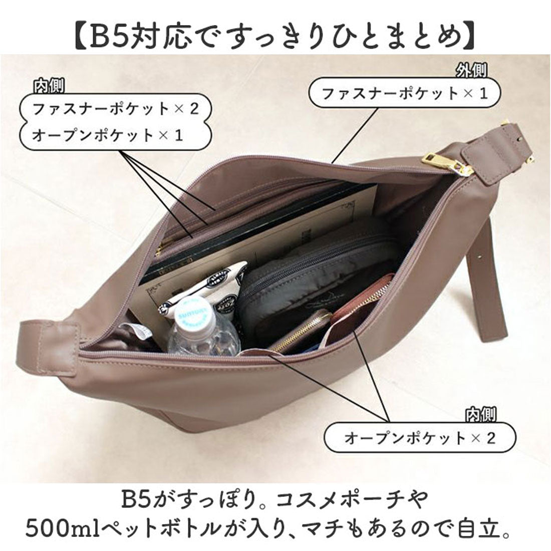 バックヤードファミリー BACKYARD FAMILY LIZDAYS ショルダーバッグ （サーモンピンク） サーモンピンク