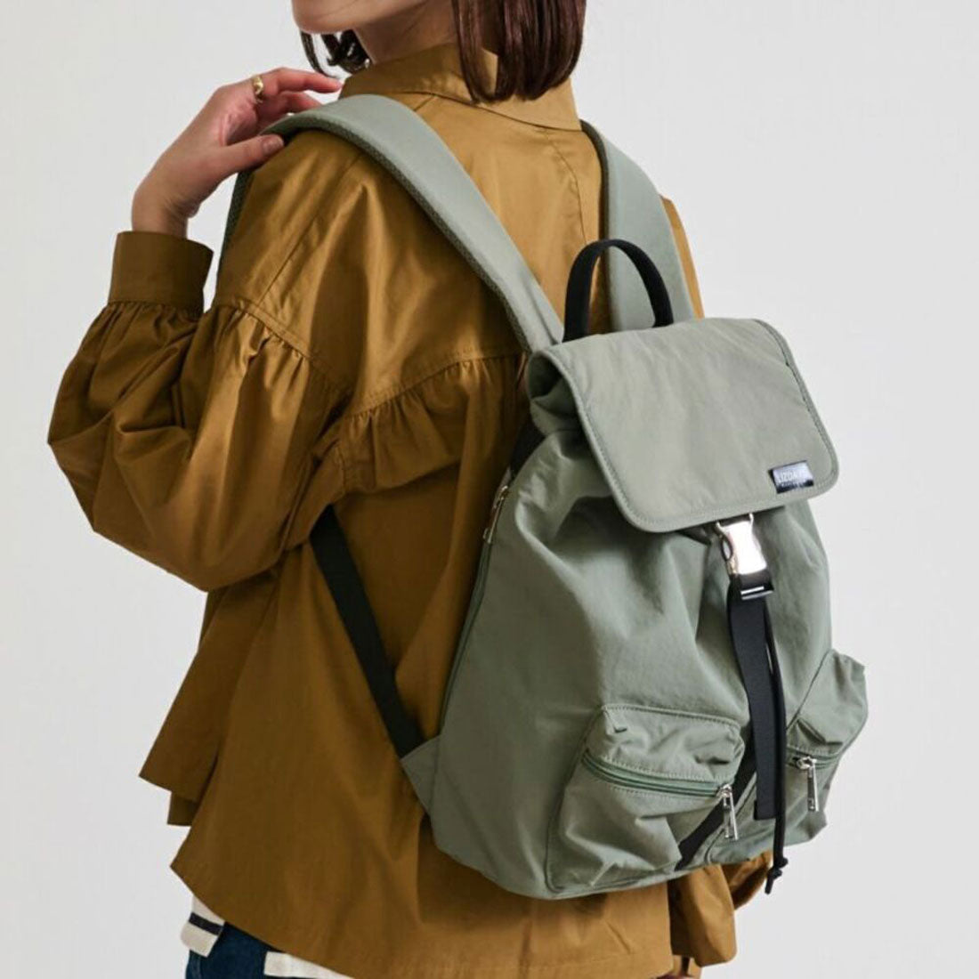 バックヤードファミリー BACKYARD FAMILY Kacchirin ruck sack （スモークカーキ） スモークカーキ