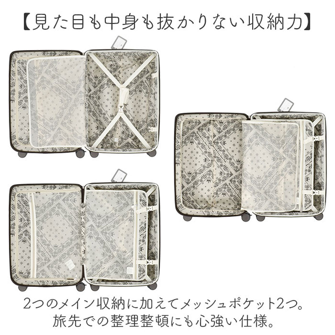 バックヤードファミリー BACKYARD FAMILY Lee キャリーケース （WHITE/NAVY） WHITE/NAVY