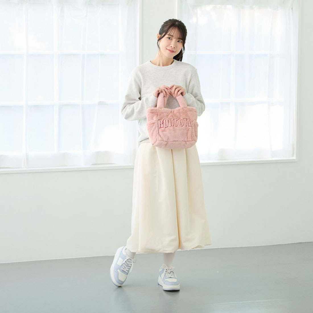 バックヤードファミリー BACKYARD FAMILY SC.スクエア.ファー.ロゴ-A （LIMEYELLOW） LIMEYELLOW