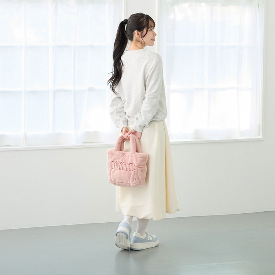 バックヤードファミリー BACKYARD FAMILY SC.スクエア.ファー.ロゴ-A （LIMEYELLOW） LIMEYELLOW