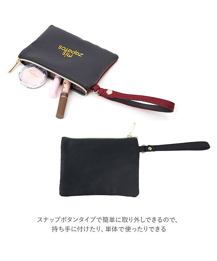 バックヤードファミリー BACKYARD FAMILY mis zapatos ミスサパト 合皮ミニショルダー ポーチ付き （7233.NAVY） 7233.NAVY