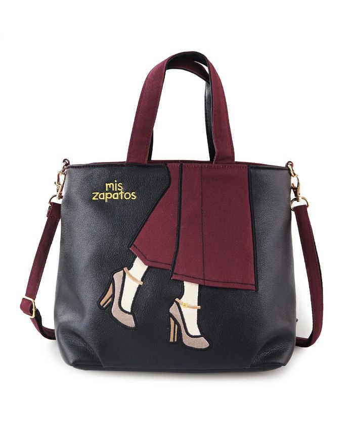 バックヤードファミリー BACKYARD FAMILY mis zapatos ミスサパト 合皮ミニショルダー ポーチ付き （7233.BLACK） 7233.BLACK