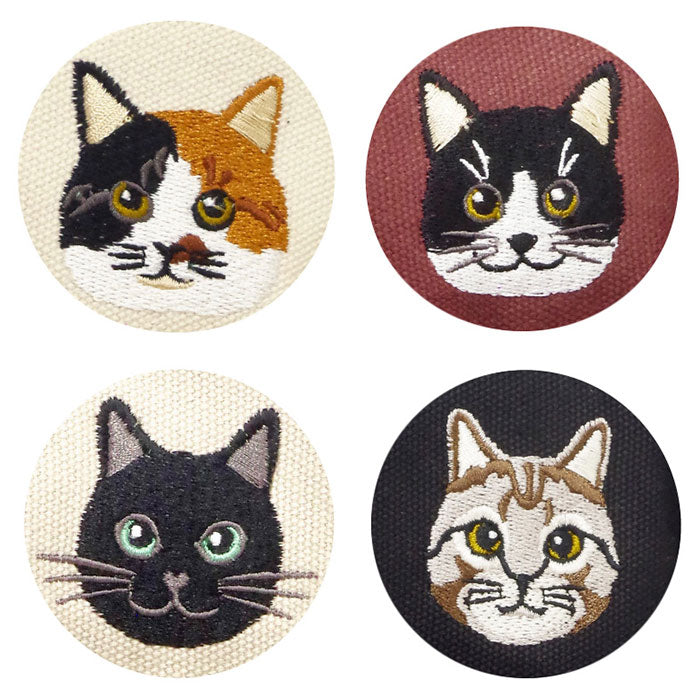 バックヤードファミリー BACKYARD FAMILY 猫刺繍 タテ型 ショルダーバッグ （ブラウン） ブラウン