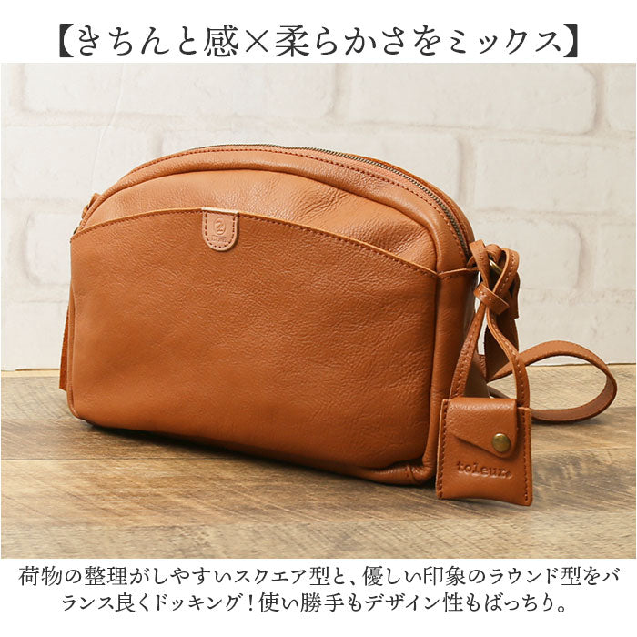 バックヤードファミリー BACKYARD FAMILY toleur カウレザーミニショルダー （BLACK） BLACK