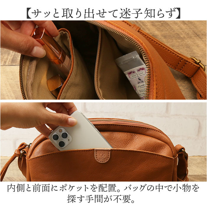 バックヤードファミリー BACKYARD FAMILY toleur カウレザーミニショルダー （BLACK） BLACK