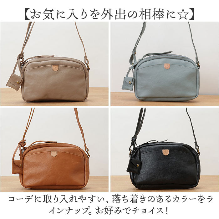 バックヤードファミリー BACKYARD FAMILY toleur カウレザーミニショルダー （BLACK） BLACK