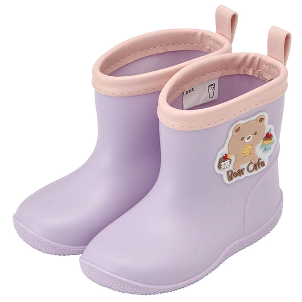 バックヤードファミリー BACKYARD FAMILY こども ワッペン付レインブーツ （BearCafe） BearCafe