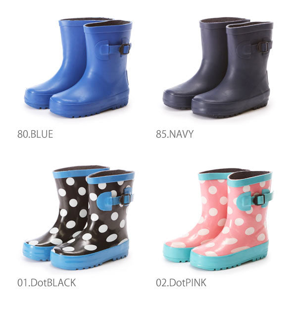 ノーブランド No Brand キッズラバーレインブーツ