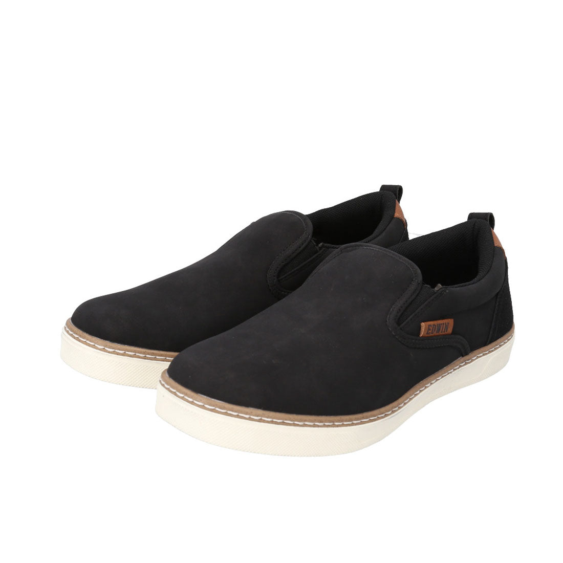 バックヤードファミリー BACKYARD FAMILY EDWIN スリッポン （BLACK） BLACK