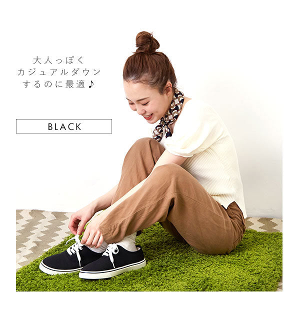 ノーブランド No Brand スニーカー 紐あり