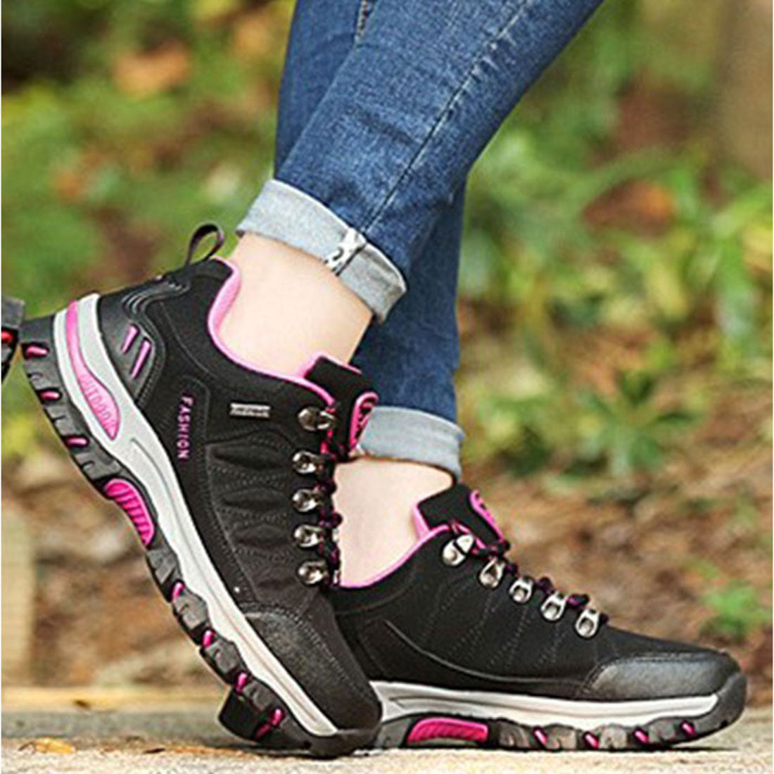 バックヤードファミリー BACKYARD FAMILY トレッキングシューズ スニーカー 登山靴 レディース （ローズ） ローズ