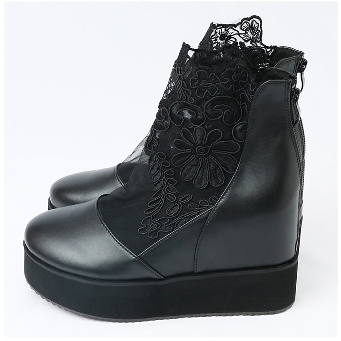 Backyard Family BACKYARD FAMILY Boots Flower Lace mmshose0627d