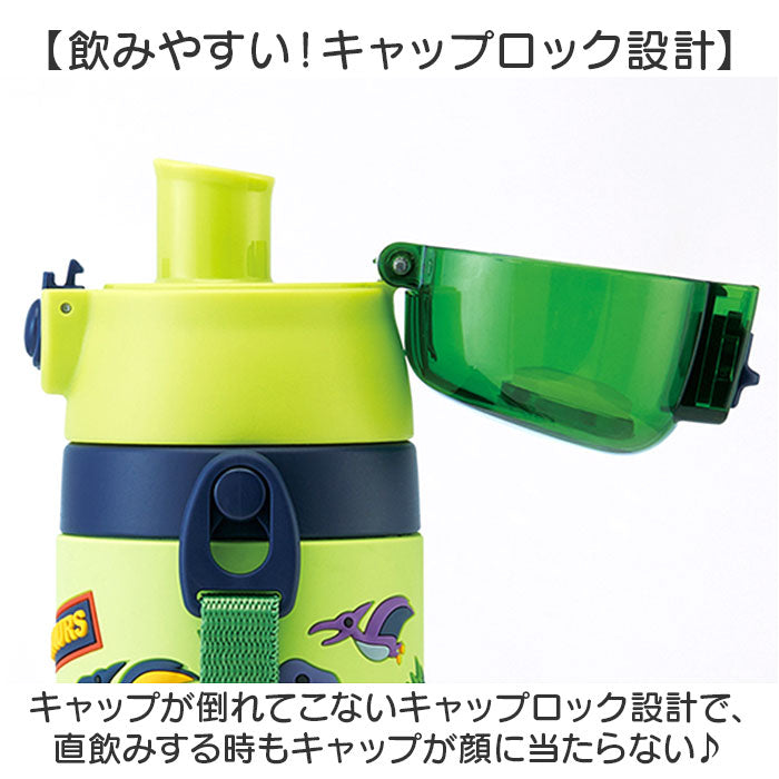 バックヤードファミリー BACKYARD FAMILY 3Dロック付ダイレクトボトル 480ml SDPV5 （ディノサウルス） ディノサウルス
