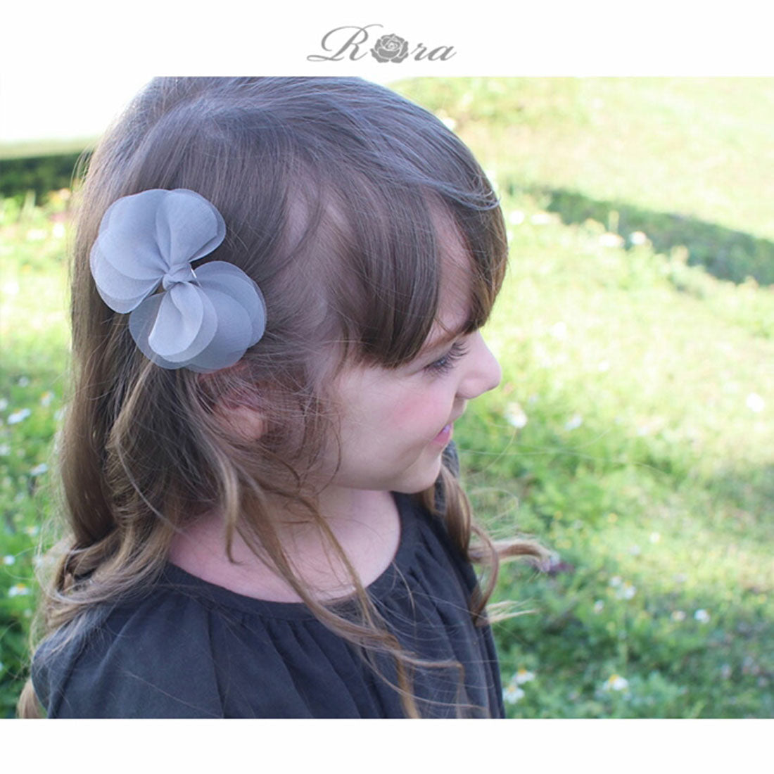 バックヤードファミリー BACKYARD FAMILY カップルヘアクリップ＆パッチンどめ2個セット(3color) （チャコールグレー×パープル） チャコールグレー×パープル