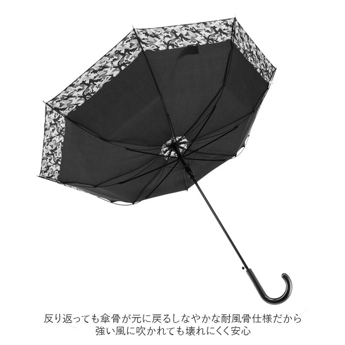 バックヤードファミリー BACKYARD FAMILY Rainbow Drop For Boy 耐風傘 60cm （ブロックチェックラインBK/NV） ブロックチェックラインBK/NV