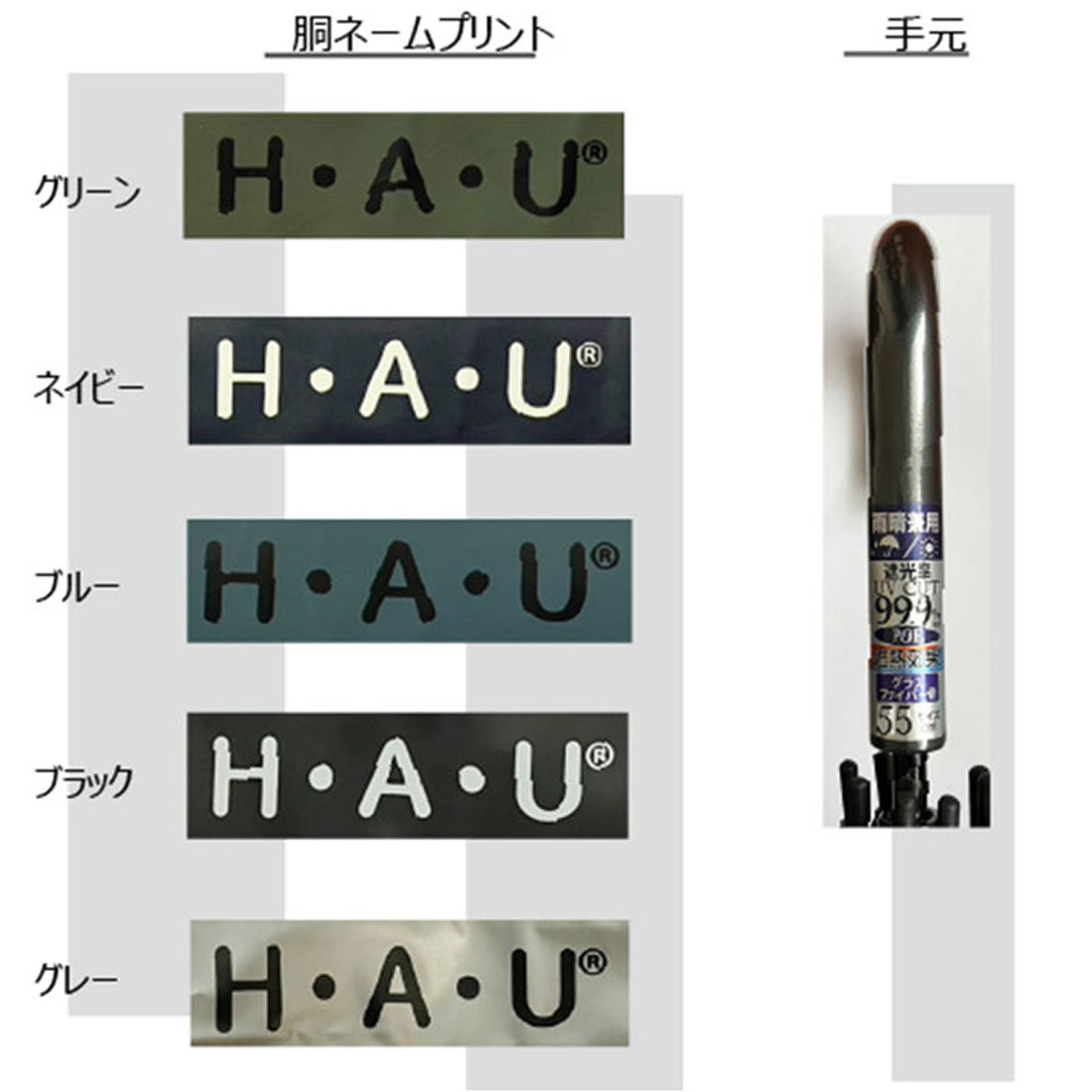 バックヤードファミリー BACKYARD FAMILY HAU POEキッズ雨晴コンビ長傘 55cm （グリーン） グリーン