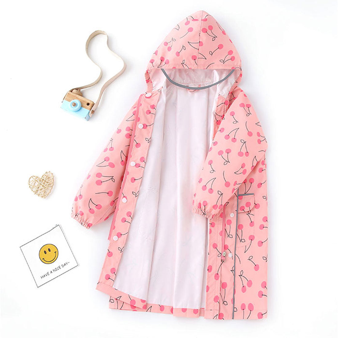 バックヤードファミリー BACKYARD FAMILY レインコート キッズ （サンフラワー×ブルー） サンフラワー×ブルー